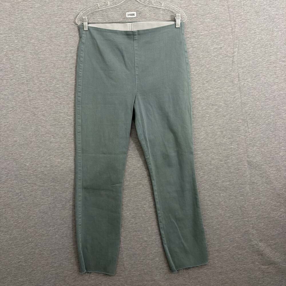 Frank & Eileen Womens Size 31 Sage Green Illusion 01 Cotton Lyocell Cropped Pant
